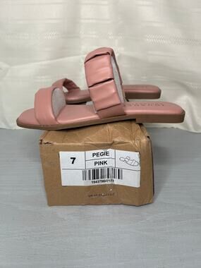 Journee Collection Pegie Multi Strap Flat Sandals Pink Size 7